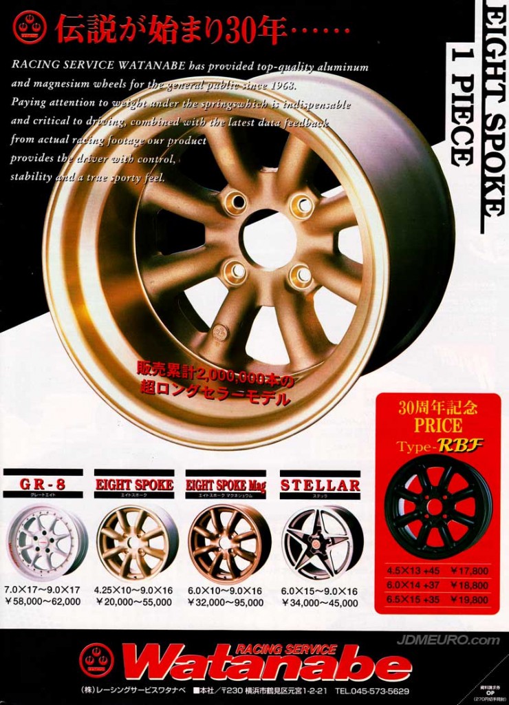 Watanabe Wheels Line-Up – JDM Wheels | JDMEURO.com